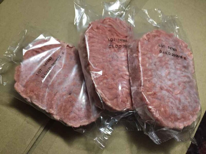 Steacks hachés surgelés de bœuf limousin conversion bio